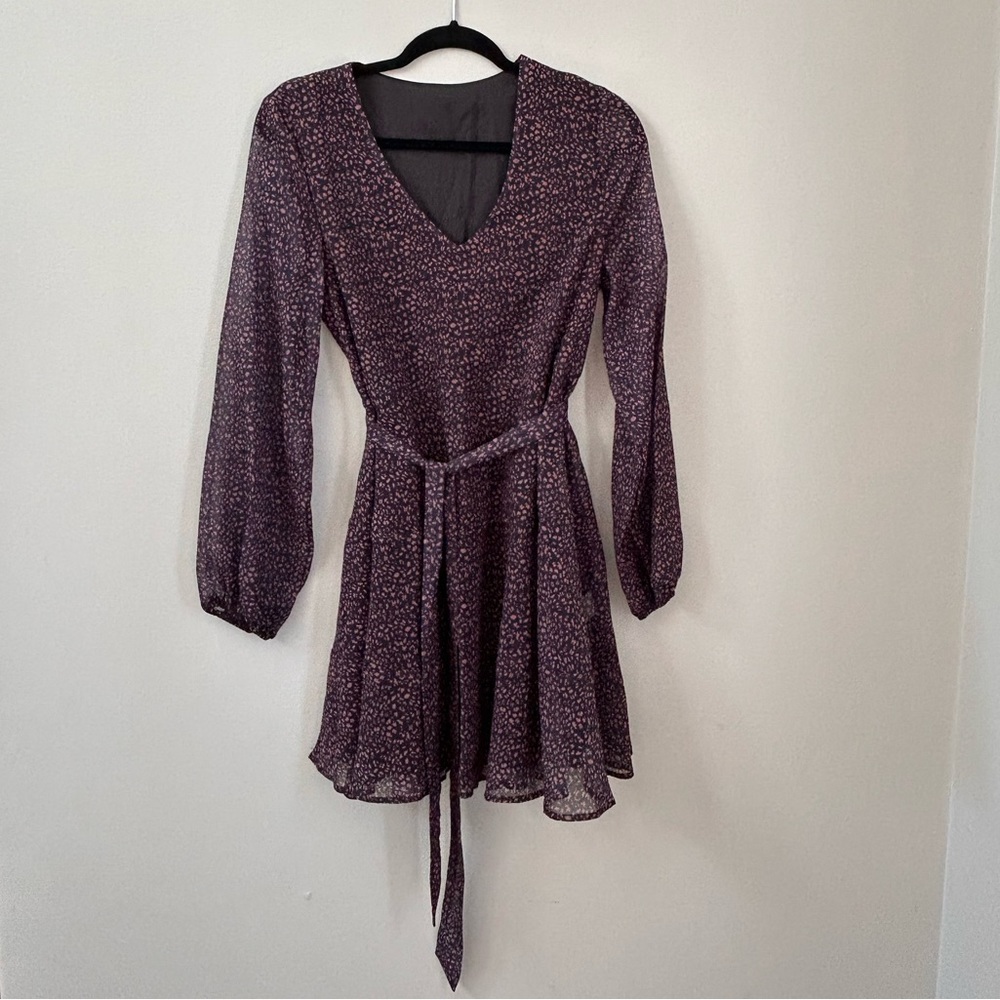 Cupshe Dara Belted Leopard Print Dress